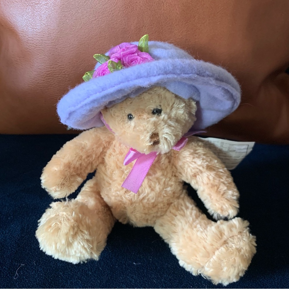 Vintage Avon Lavender Teddy Bear with Hat